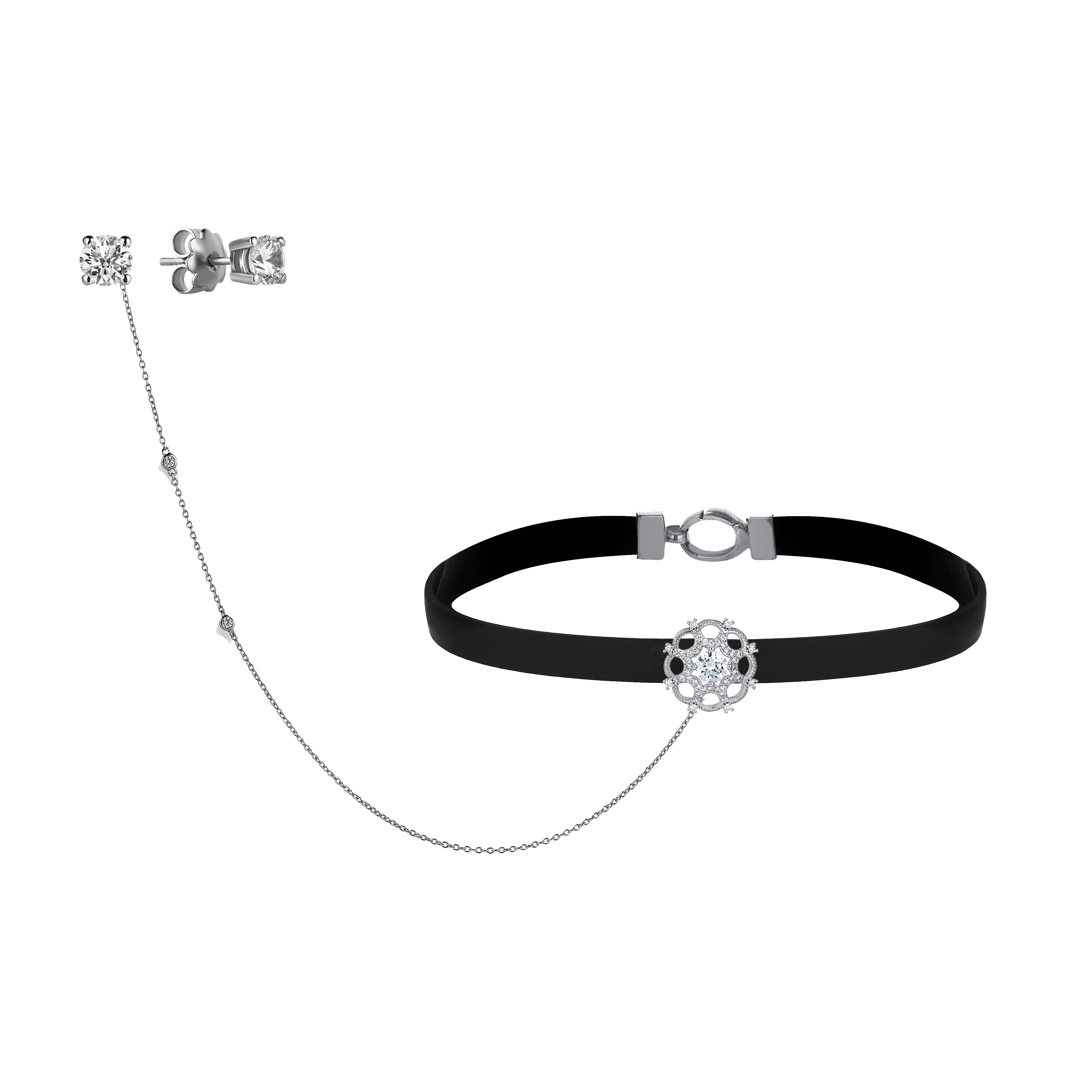 4 Carat Diamond Hybrid Gold Neckmaran