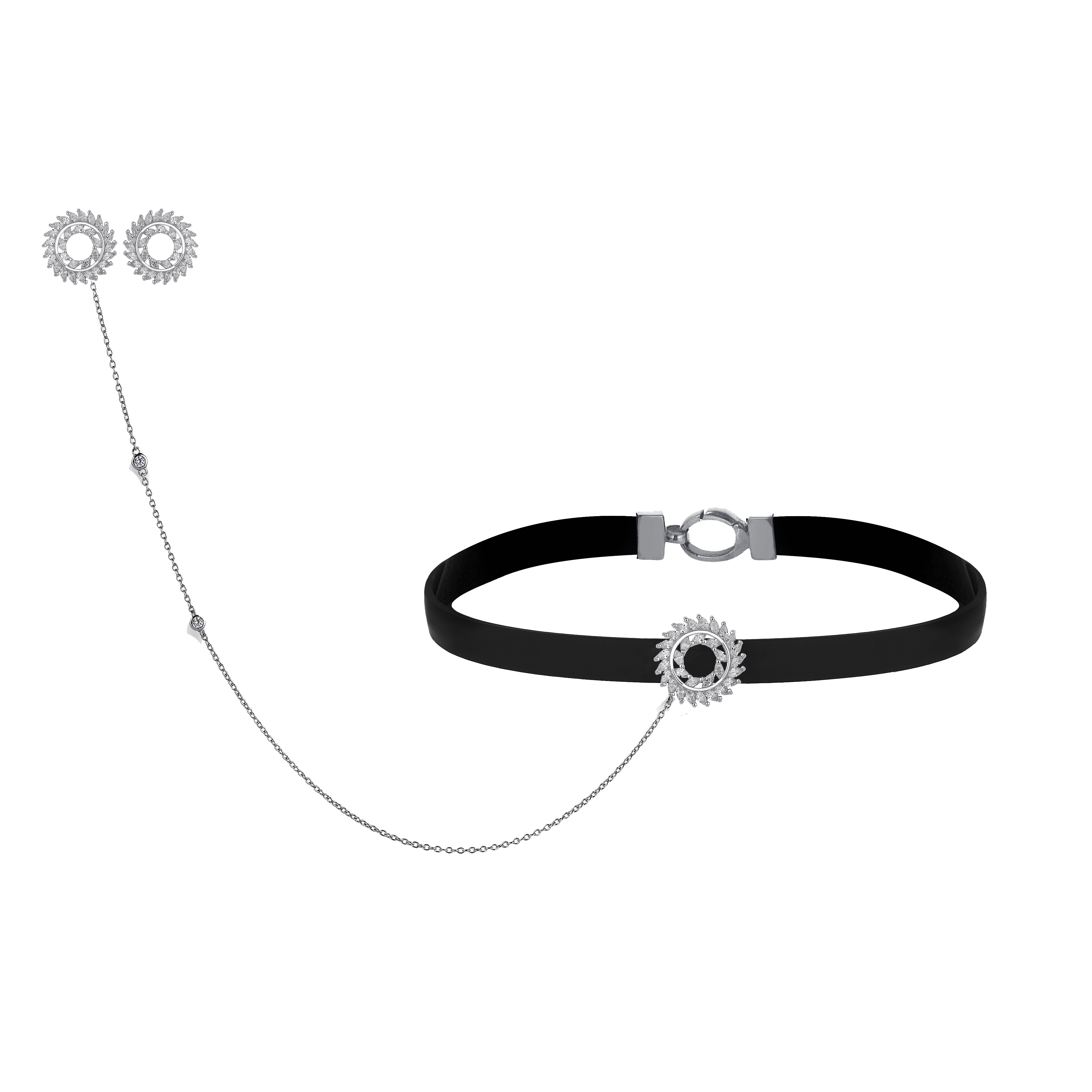 4 Carat Diamond Hybrid Gold Neckmaran