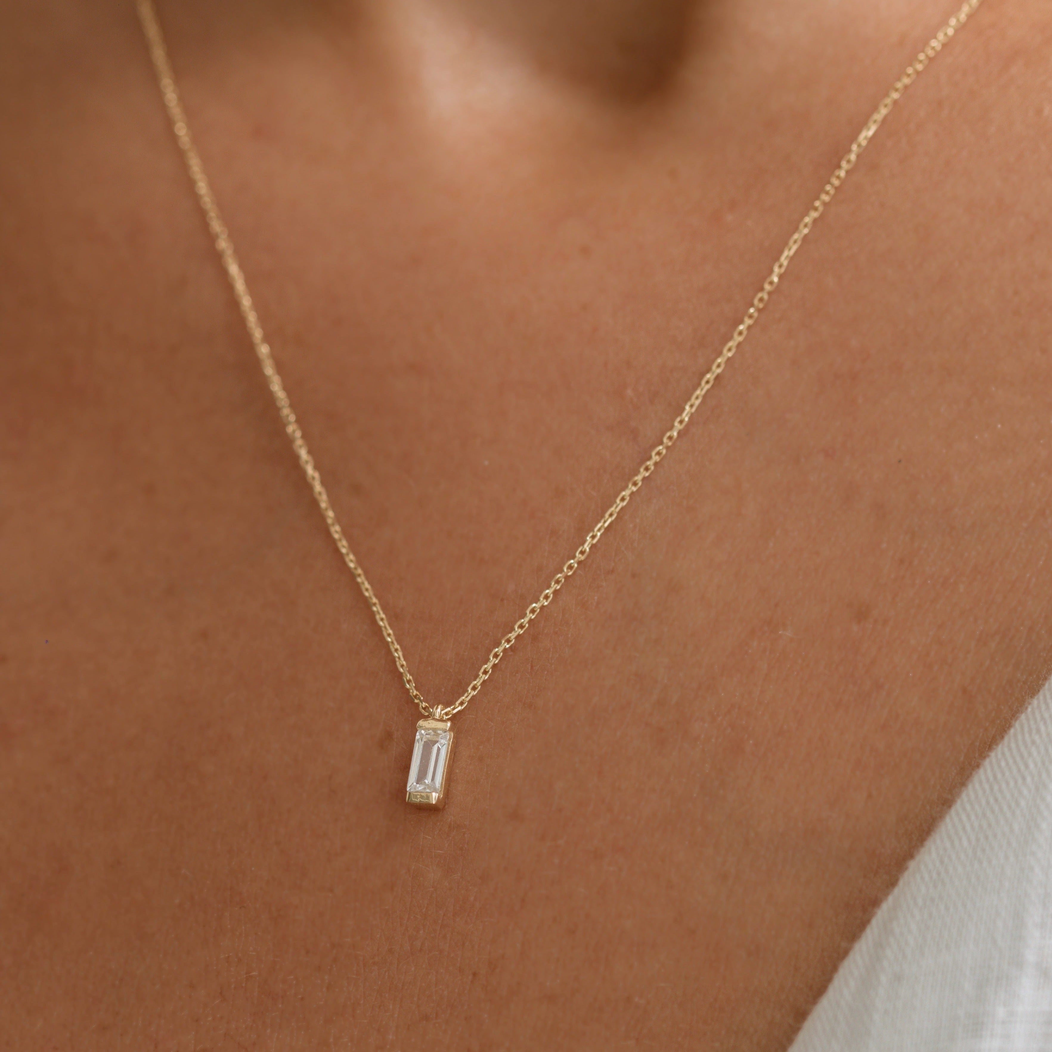 Baguette Necklace