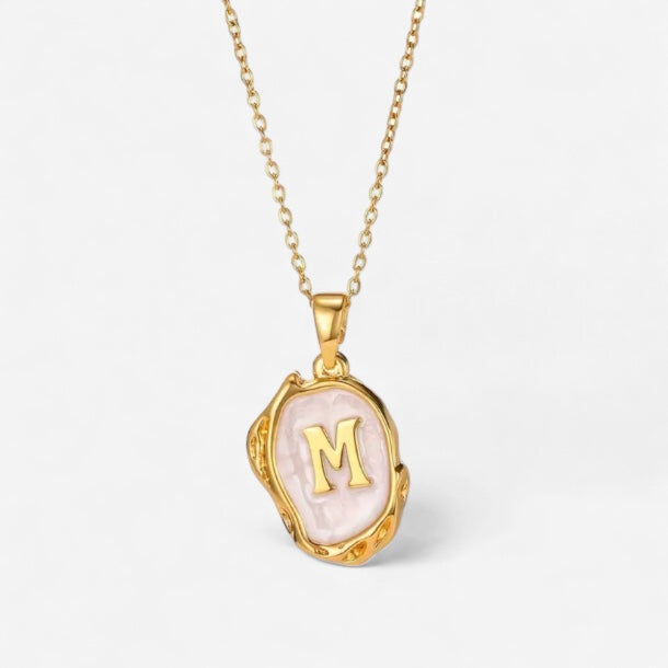 Authentic Letter Silver Necklace