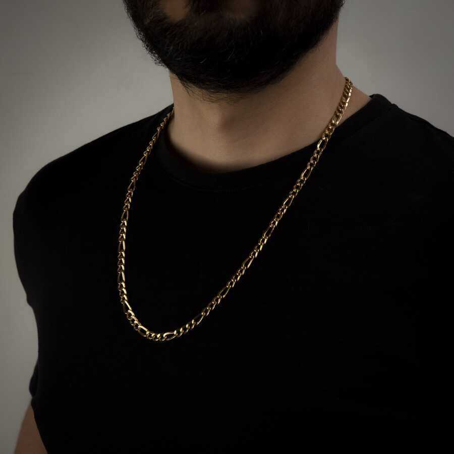 67 cm Yellow Gold Men's Necklace