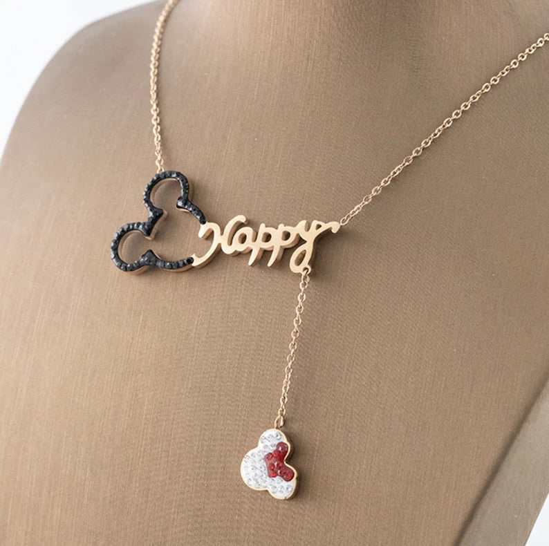 Happy Minnie Mouse Necklace