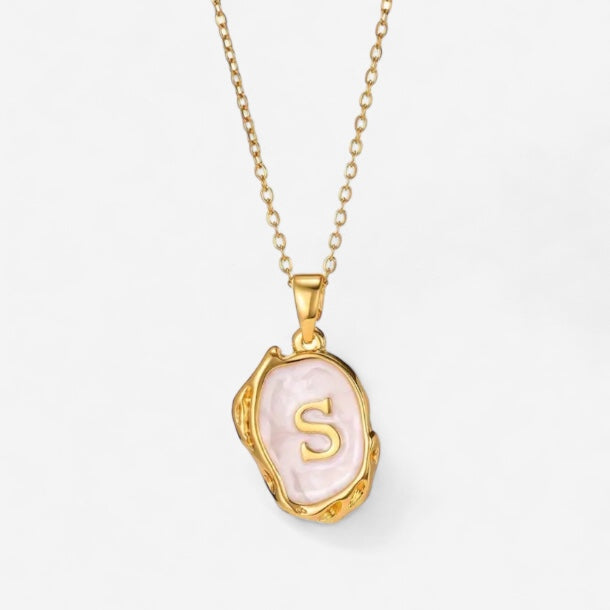 Authentic Letter Silver Necklace