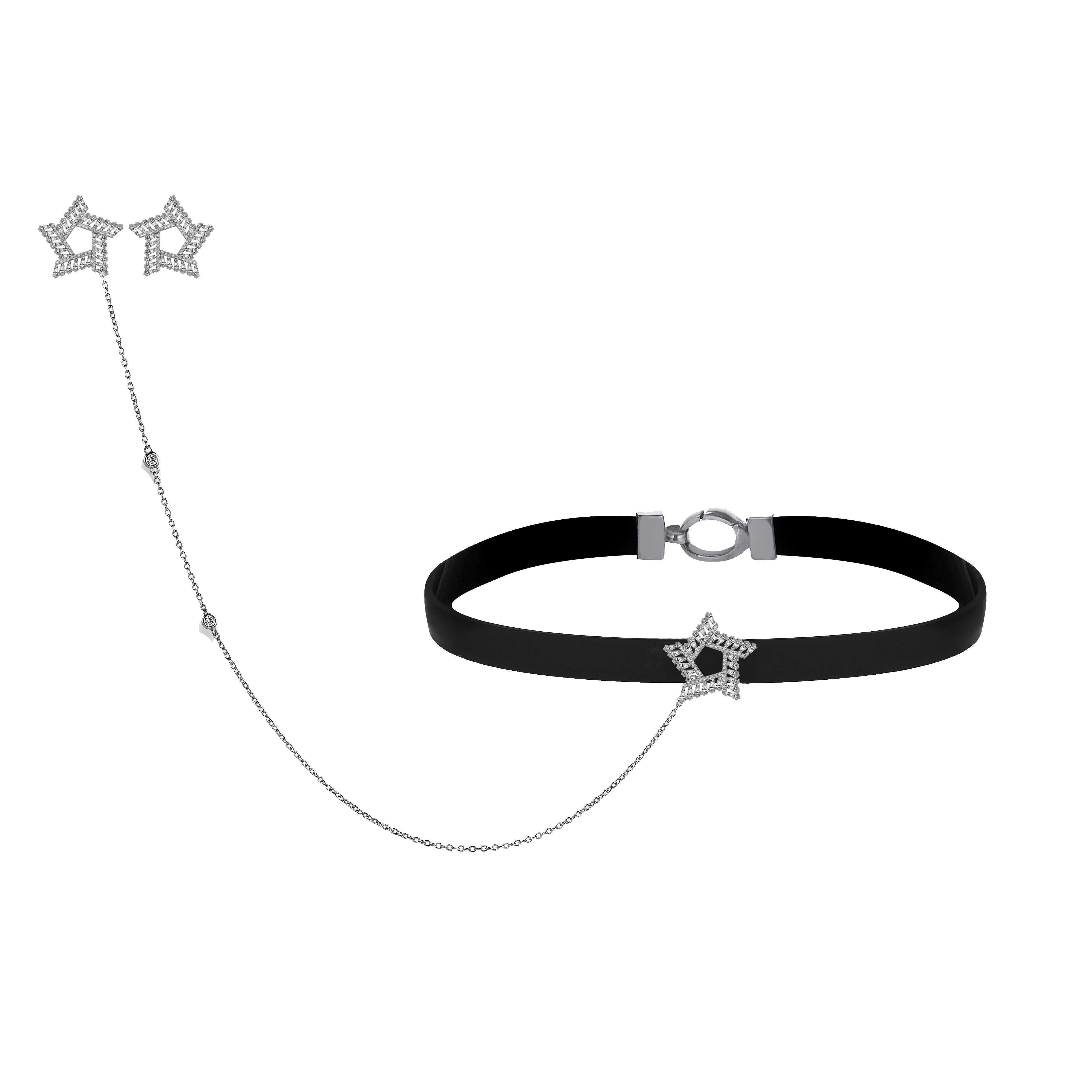 7 Carat Diamond Hybrid Gold Star Neckmaran