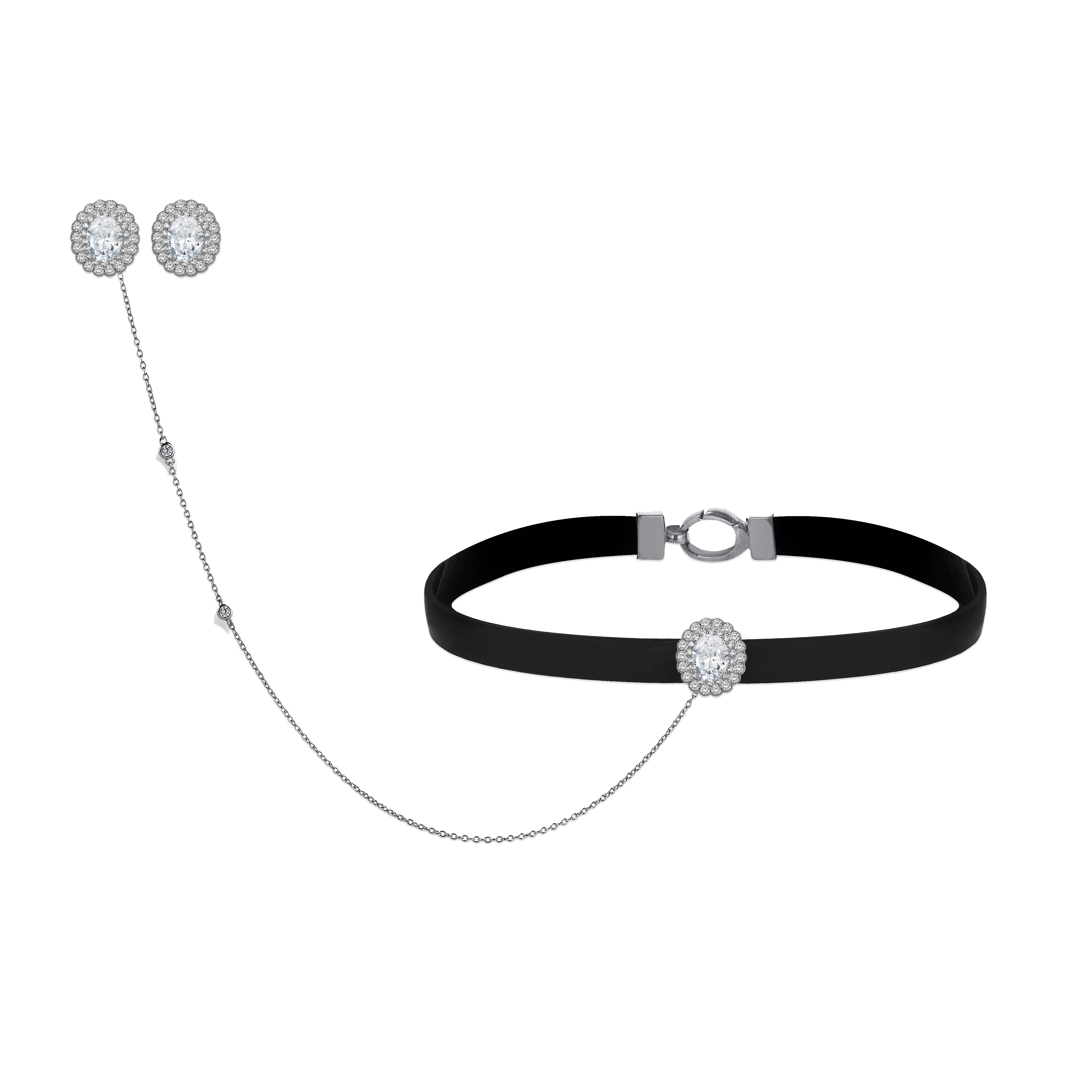 8 Carat Diamond Hybrid Gold Neckmaran