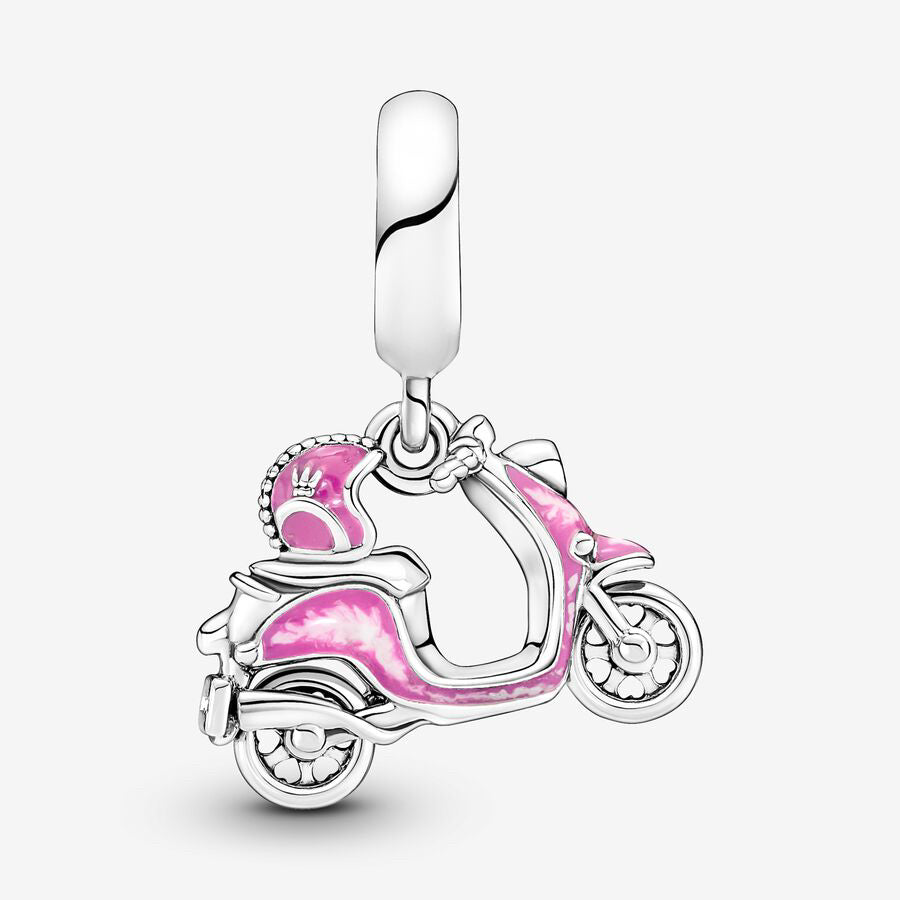 Pink Motorcycle Charm
