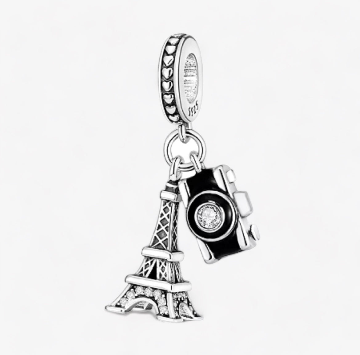 Paris Eiffel Tower and Camera Charm