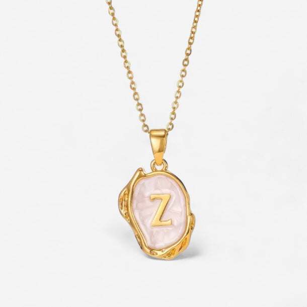 Authentic Letter Silver Necklace