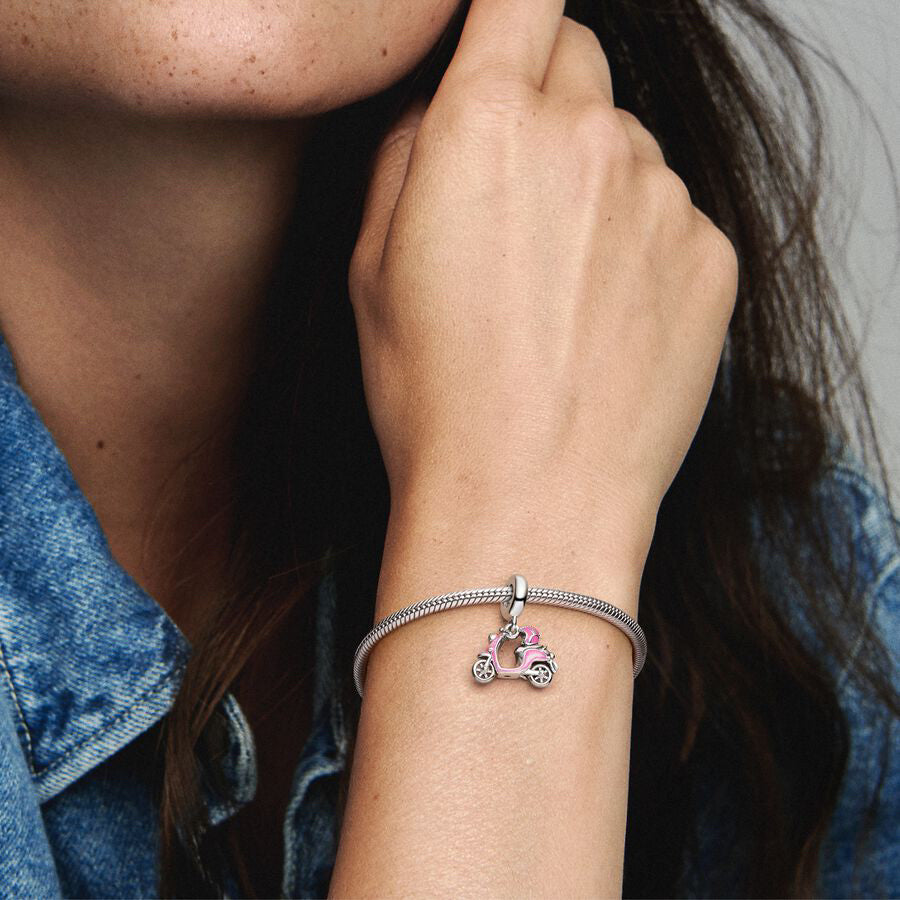 Pink Motorcycle Charm