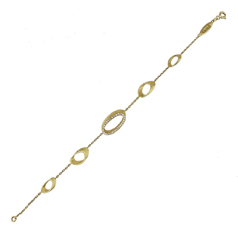 14 Carat Gold Special Design Stone Bracelet