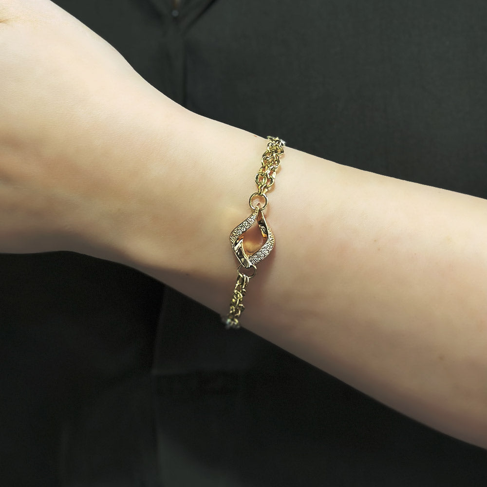14K Yellow Gold Chain Bracelet