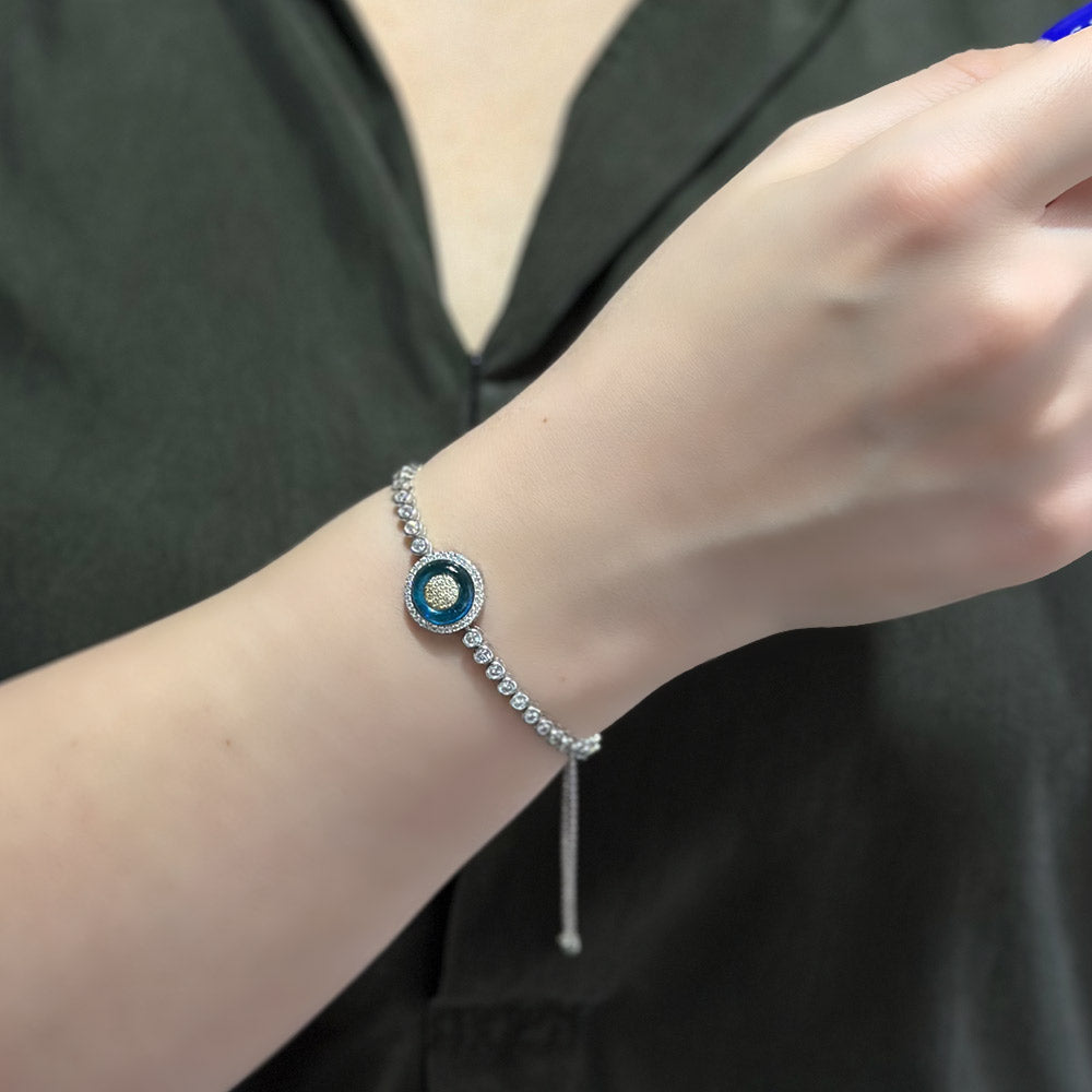 Evil Eye Beaded Eye Bracelet
