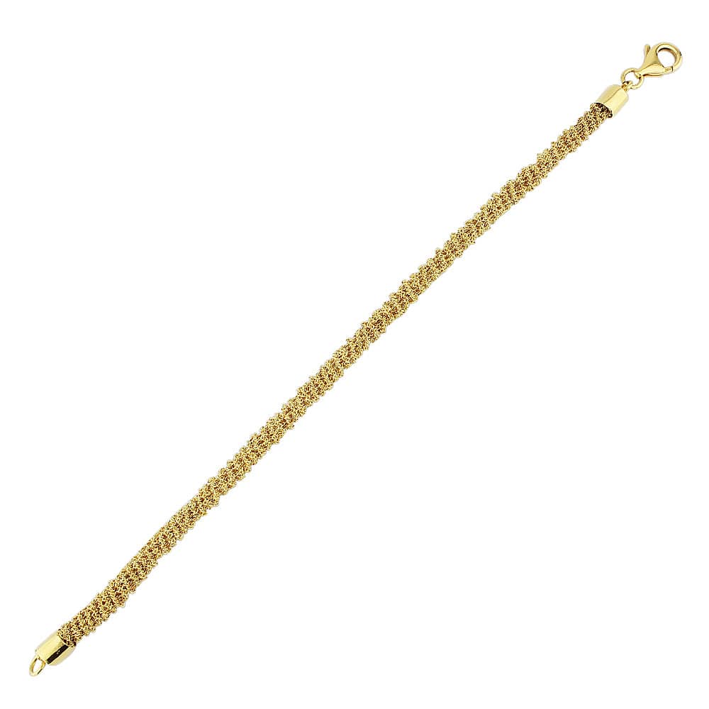 18 Carat Handmade Knitted Bracelet
