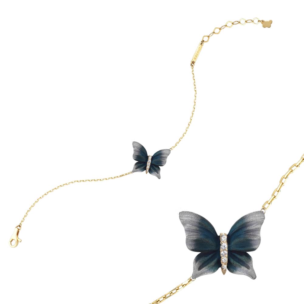 Global Warming Collection Enamel Butterfly Bracelet