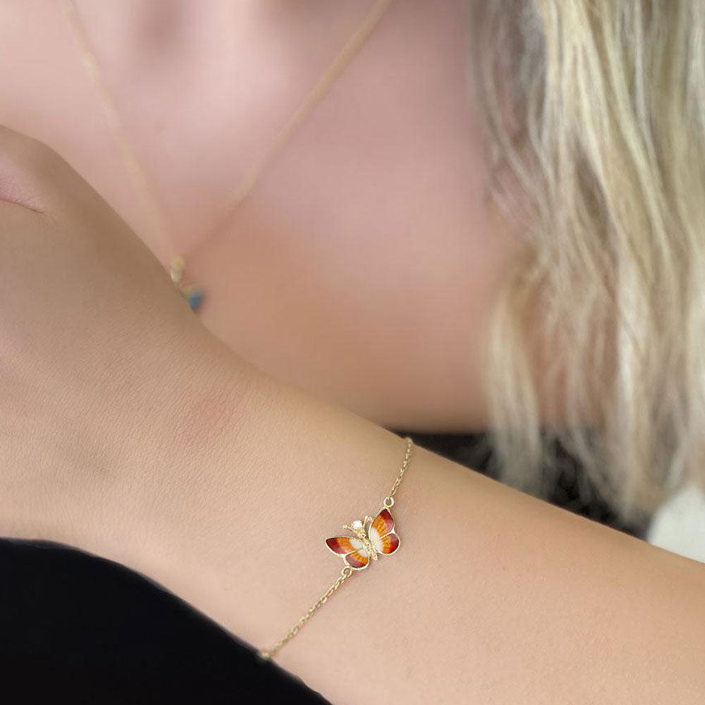 Noah's Ark Enamel Butterfly Bracelet