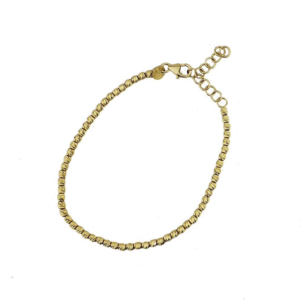 14K Yellow Sequential Dorika Ball Bracelet
