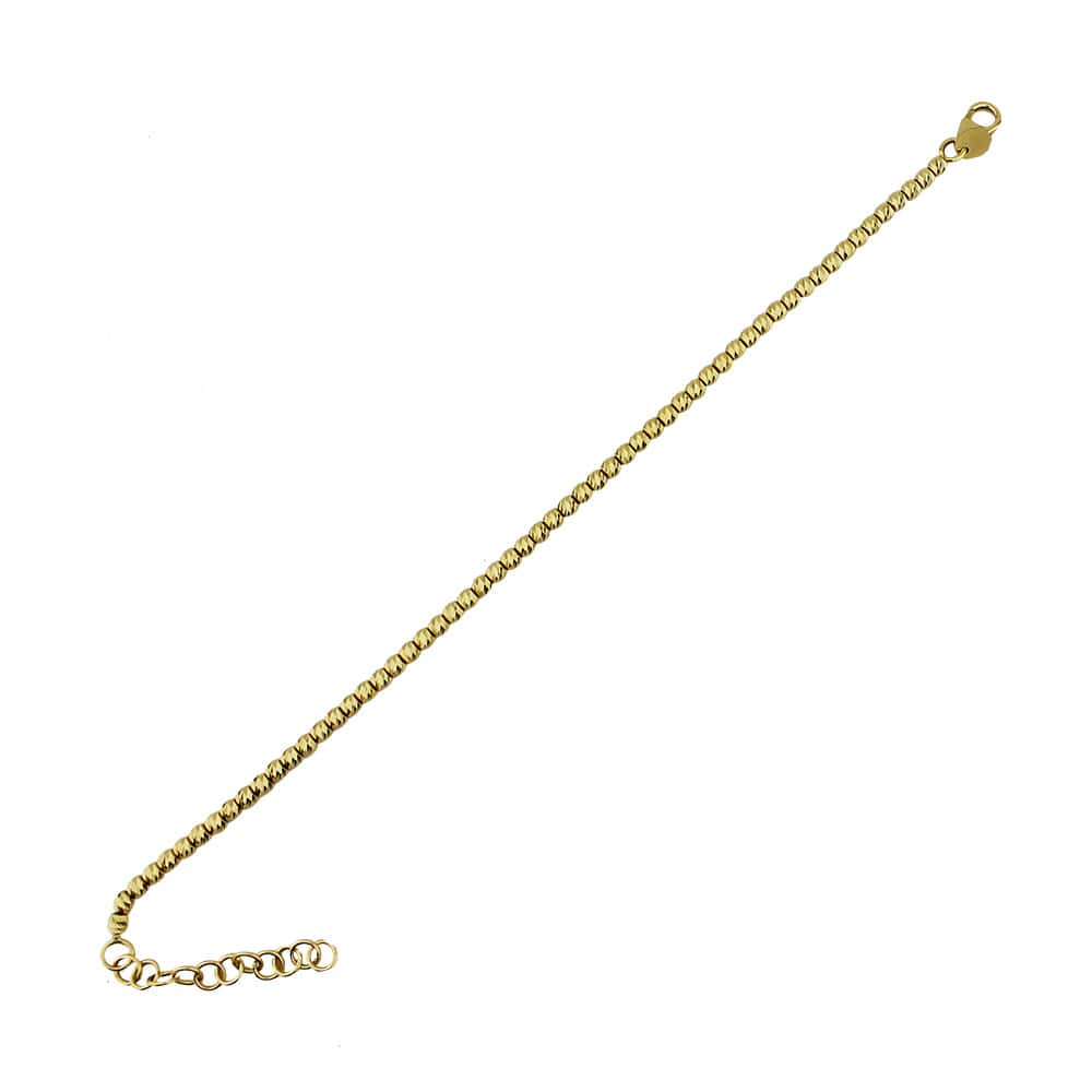 14K Yellow Sequential Dorika Ball Bracelet