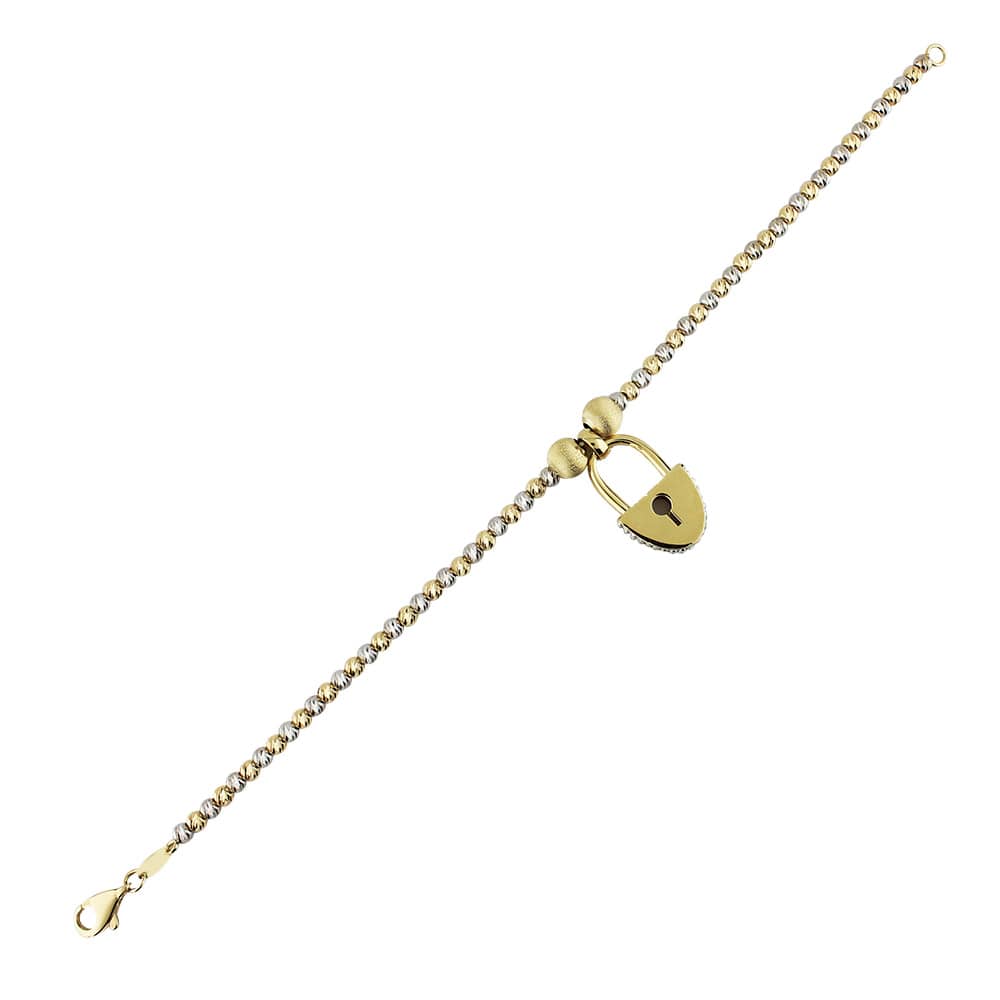14 Carat Dorika Ball Special Design Lock Bracelet