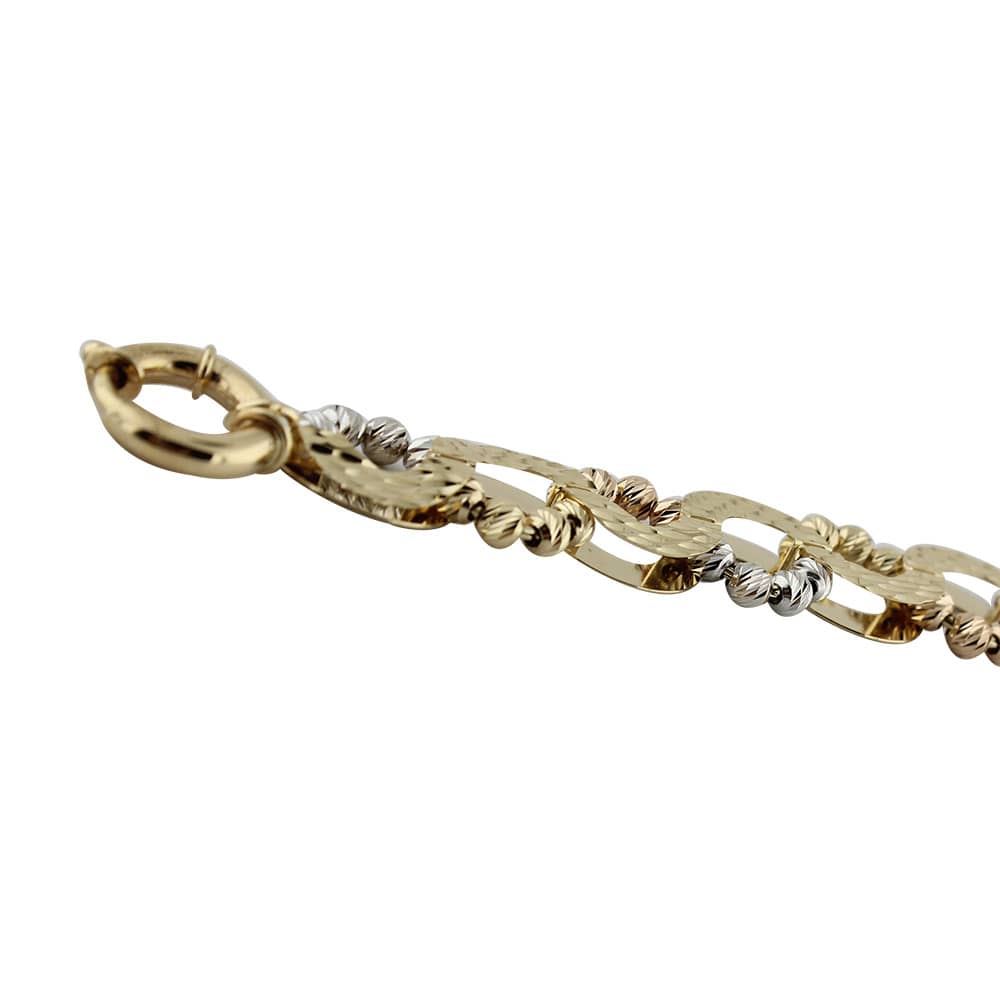 14K Dorika Ball Curved Bracelet