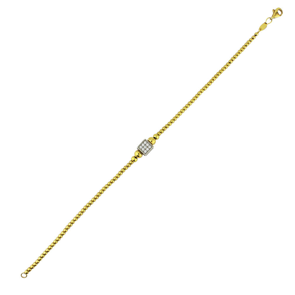 Rose Gold Ball Cube Bracelet