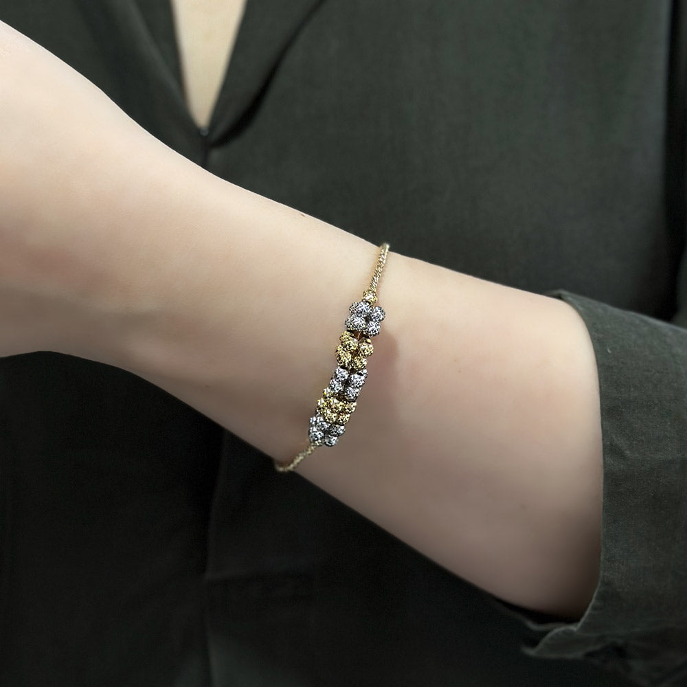 Two Color Gold Dorika Bracelet