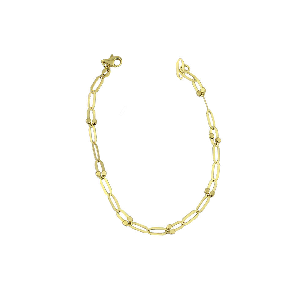 14K Gold Ball Chain Bracelet