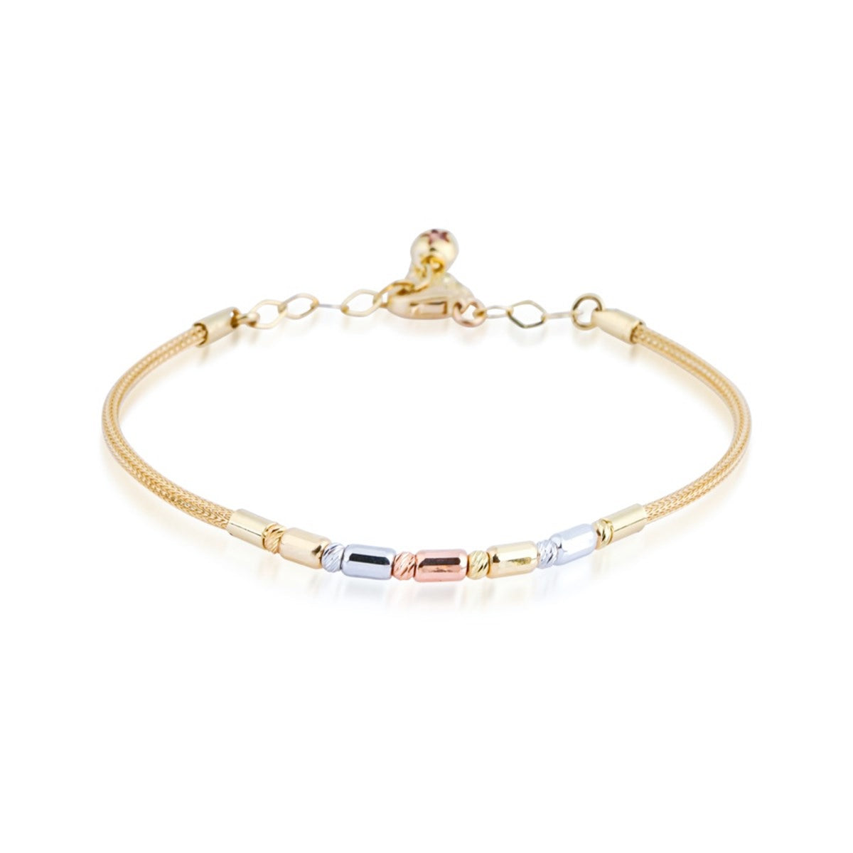 Flexible Chain Three Color Dorika Bracelet