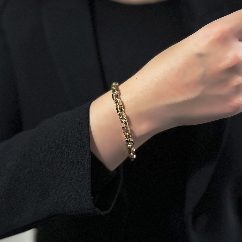 Unisex Yellow Gold Bracelet