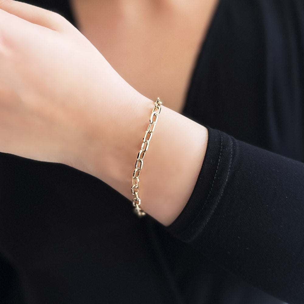 14K Gold Chain Bracelet