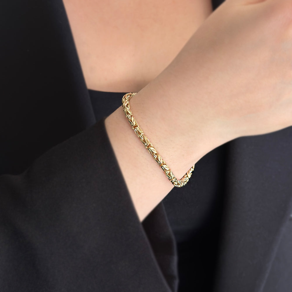 14K Gold King Chain Bracelet