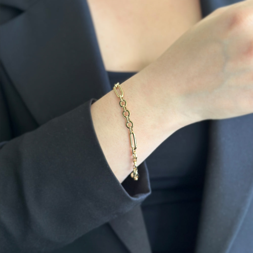 14K Gold Chain Bracelet