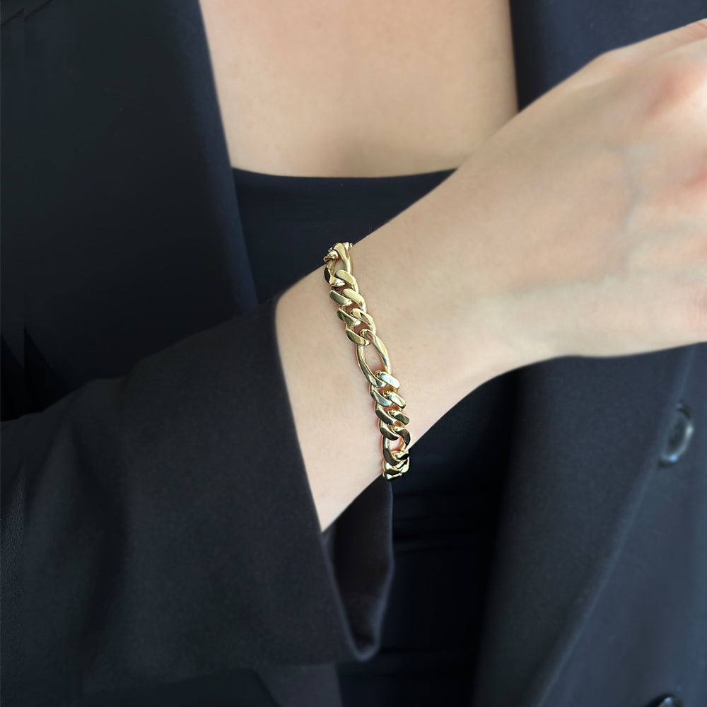 14 Carat Gold Gurmet Bracelet