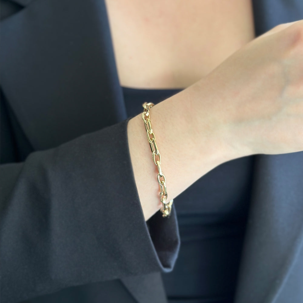 14K Gold Chain Bracelet