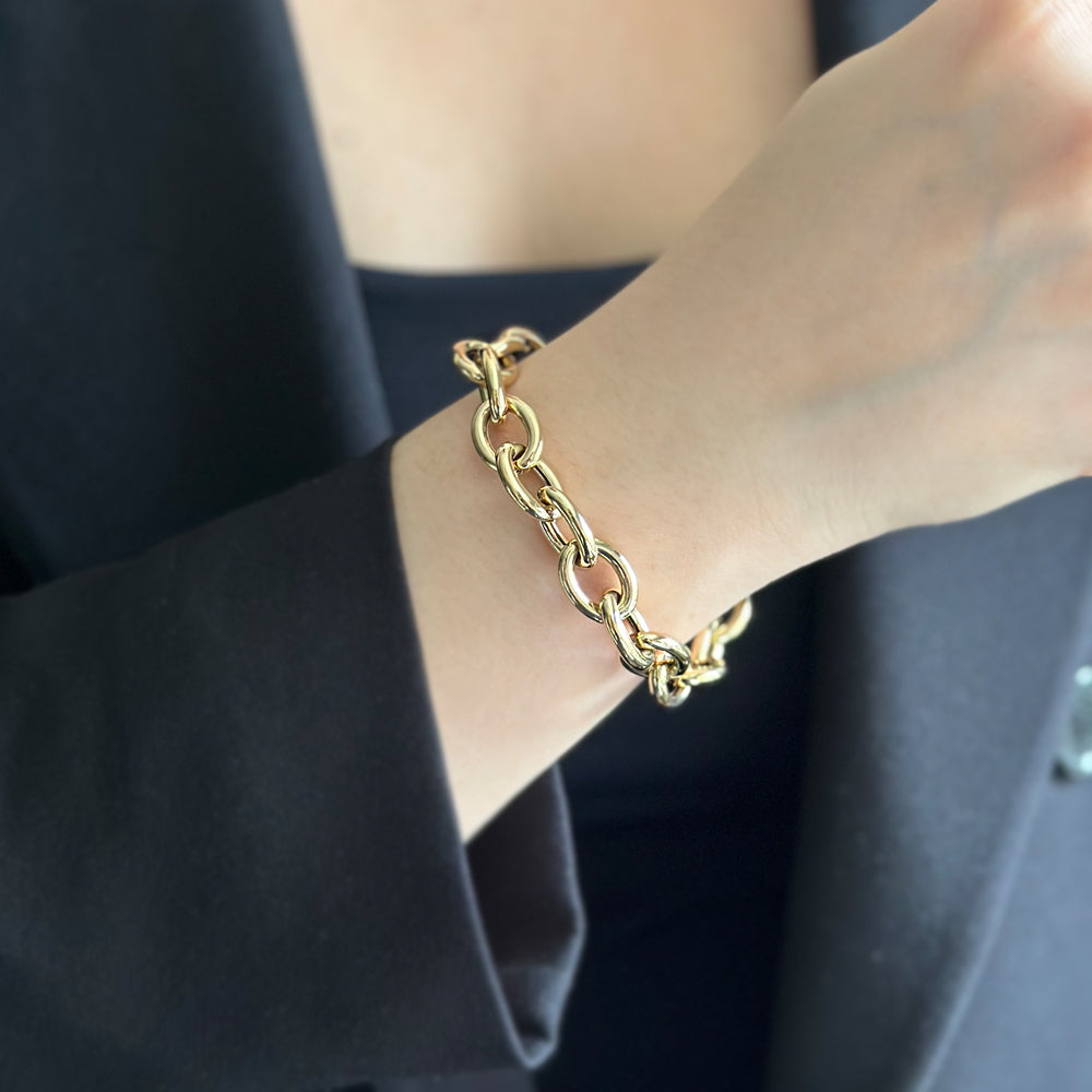 14K Gold Chain Bracelet