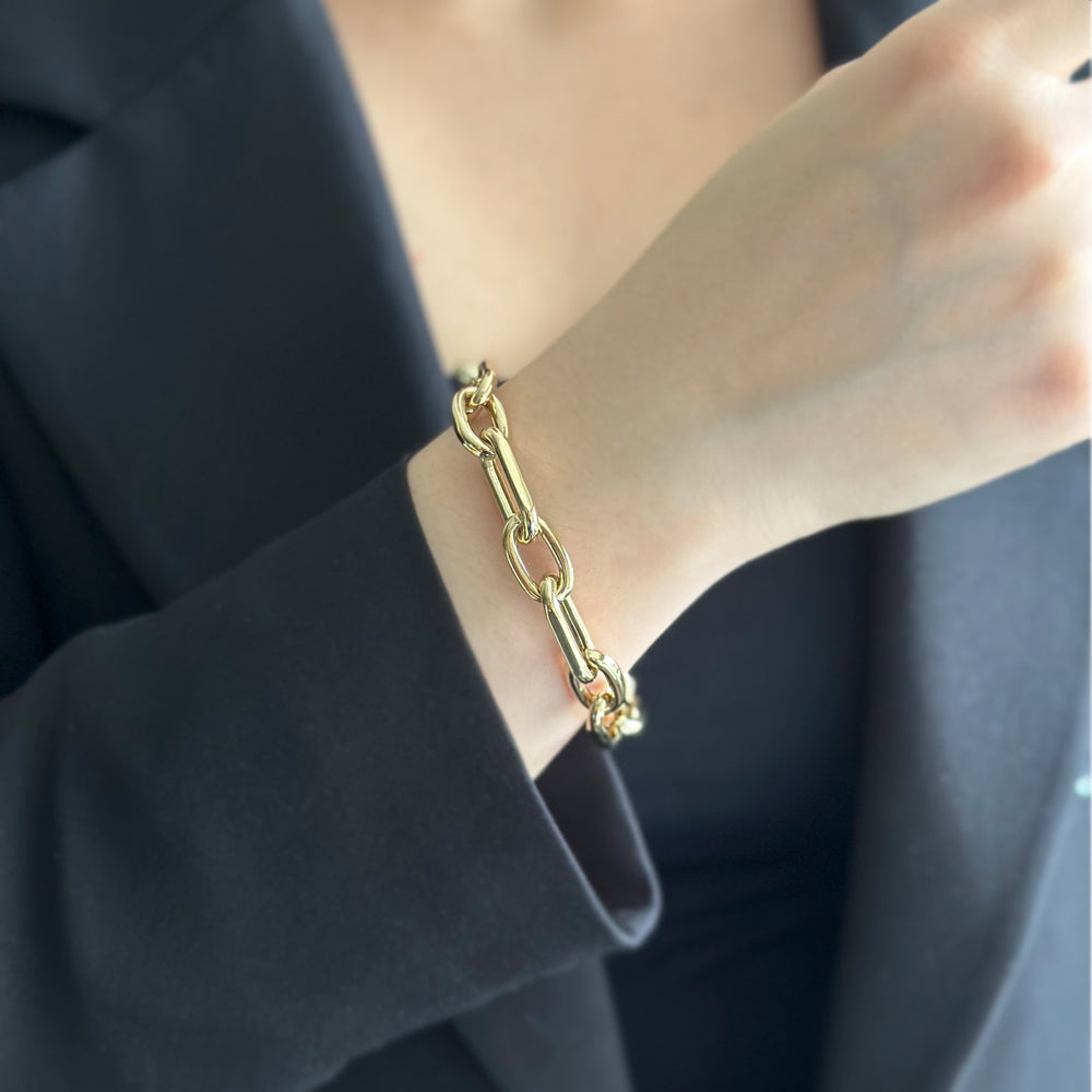 14K Gold Chain Bracelet