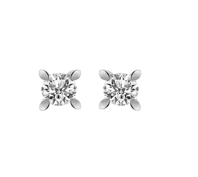 0.60 Carat Diamond Solitaire Earring