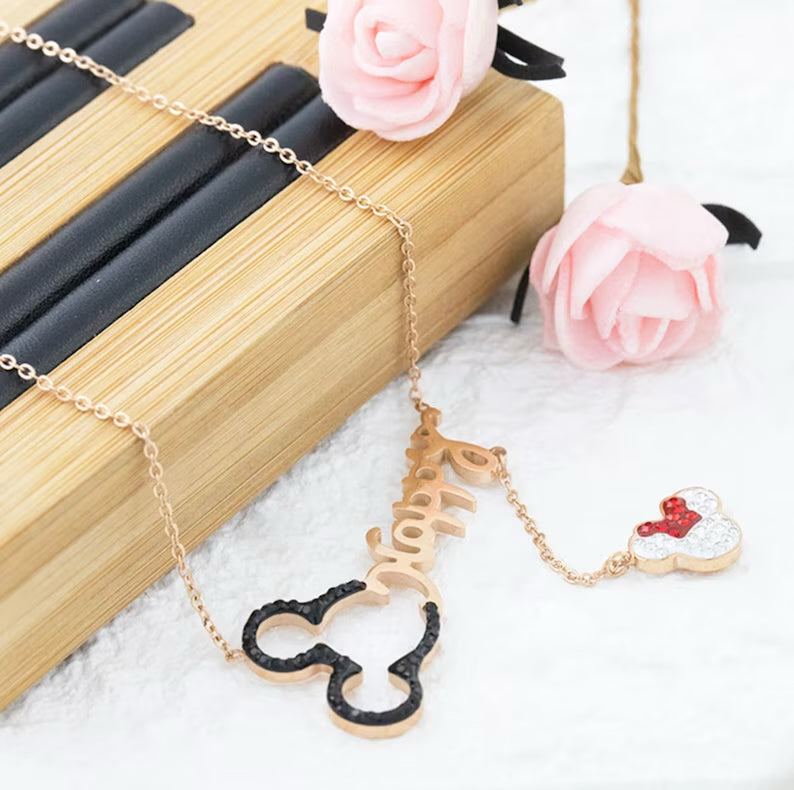 Happy Minnie Mouse Necklace