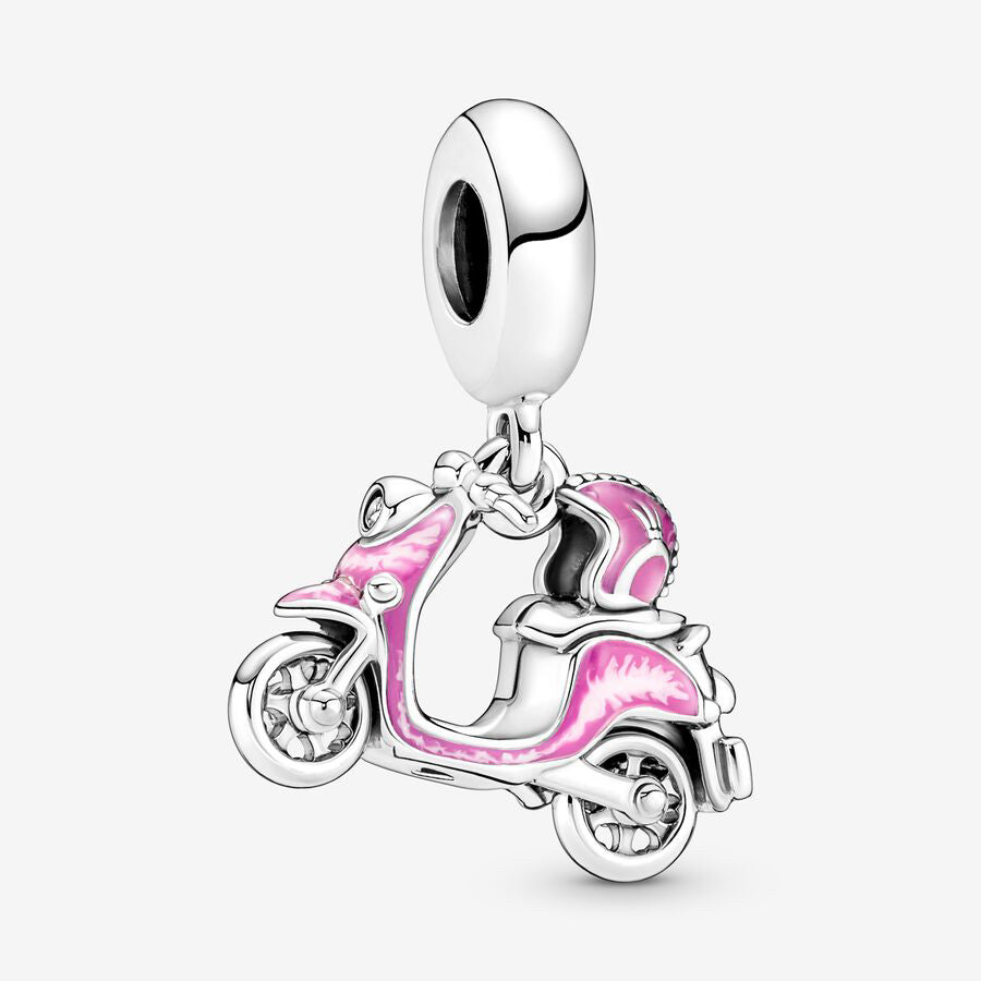 Pink Motorcycle Charm
