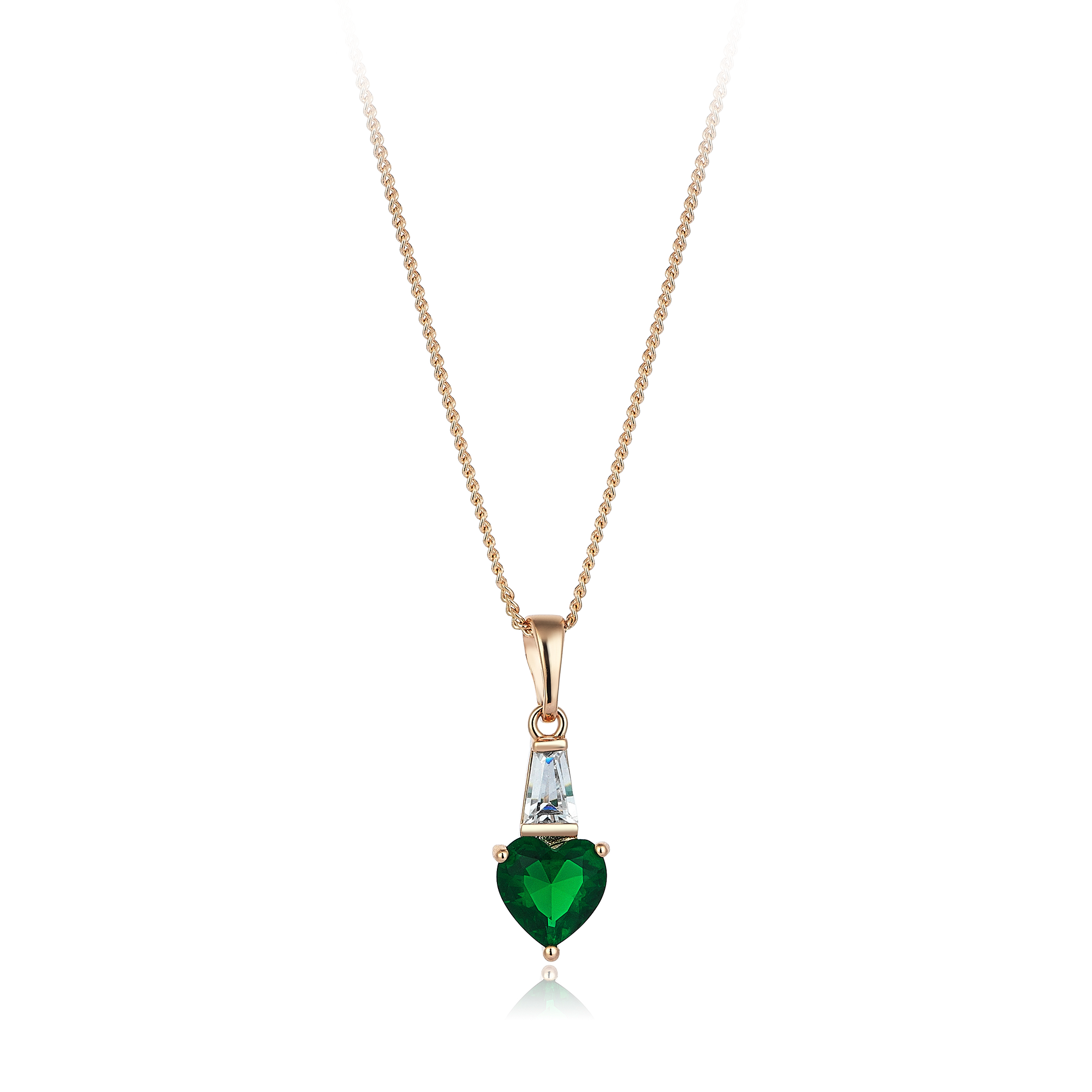 1.5 Carat Baguette & Heart Diamond Hybrid Gold Necklace Super Offer Price
