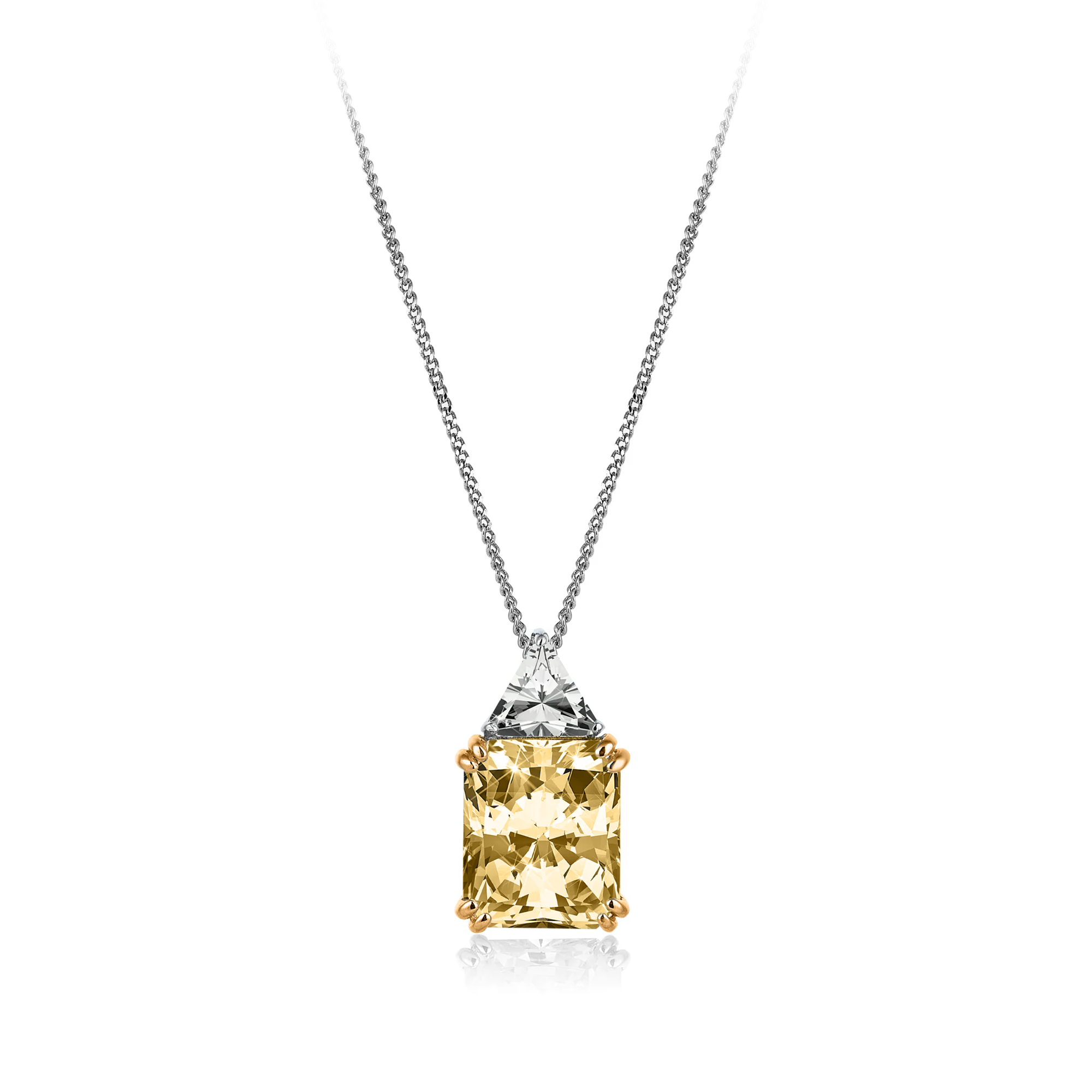 Diamond Hybrid Gold Balance Necklace