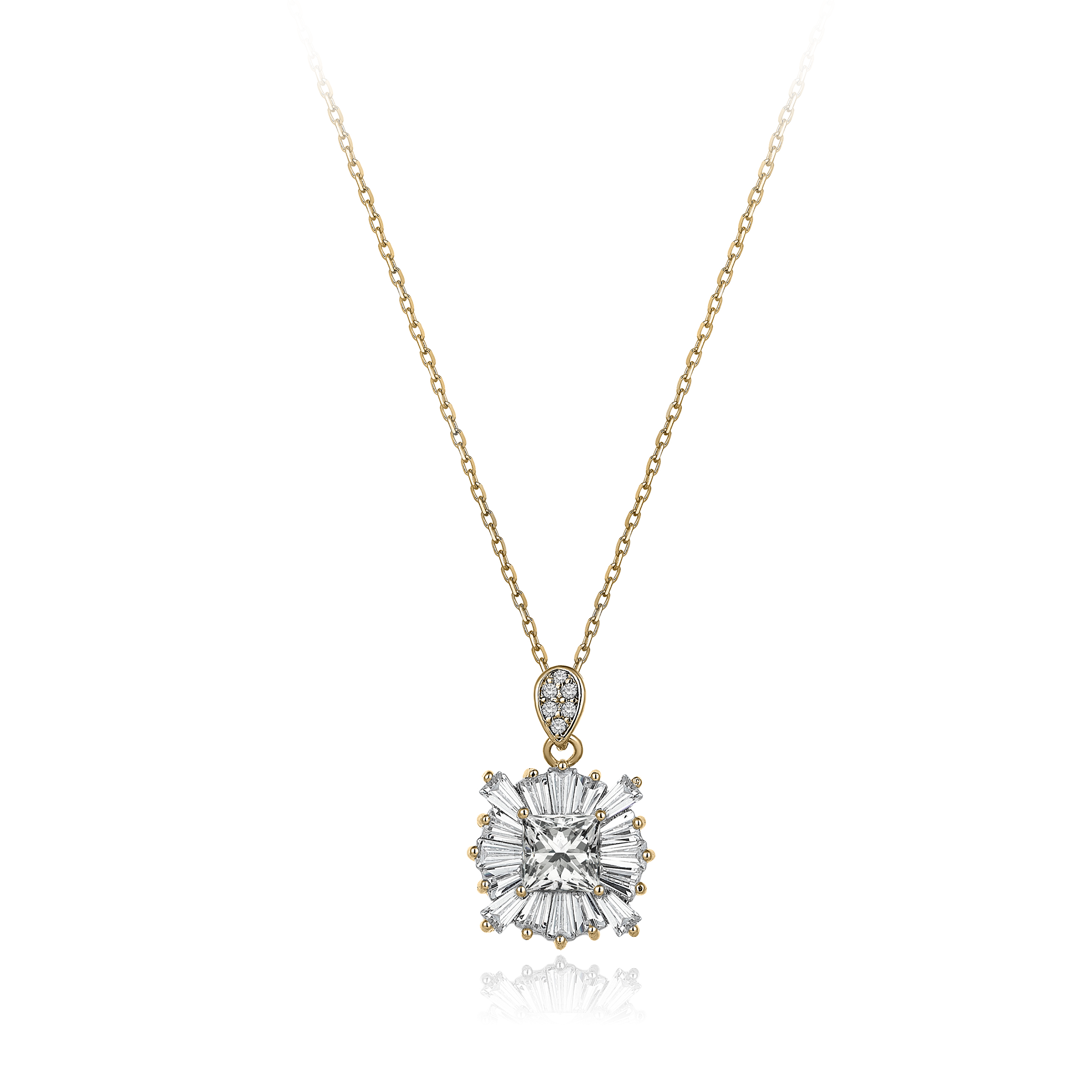 2 Carat Diamond Hybrid Gold Necklace Super Offer Price