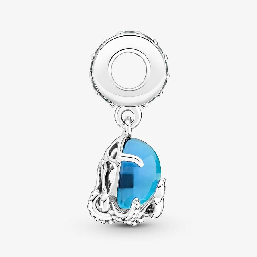Murano Glass Cute Octopus Dangle Charm