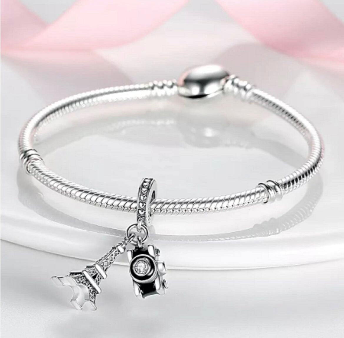Paris Eiffel Tower and Camera Charm