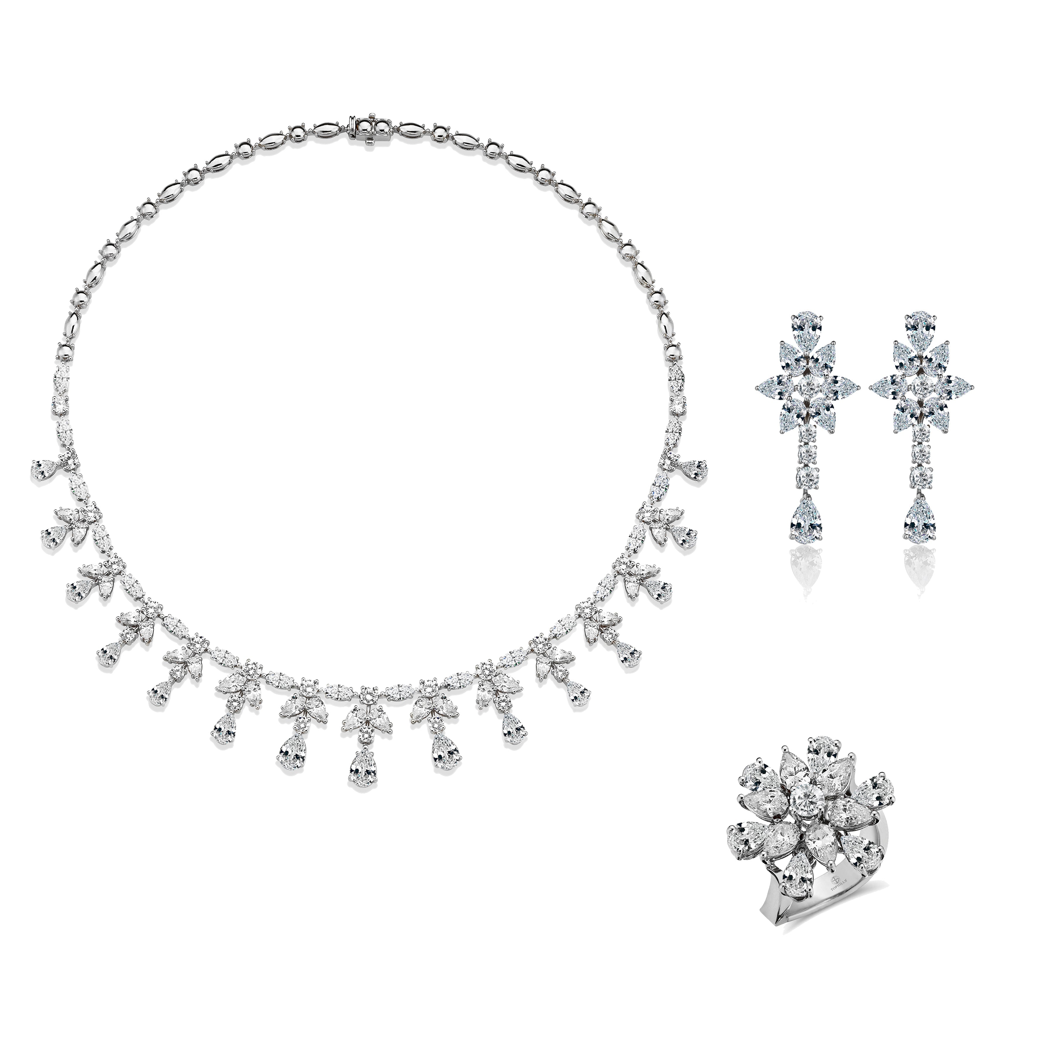 35 Carat Diamond Necklace Set