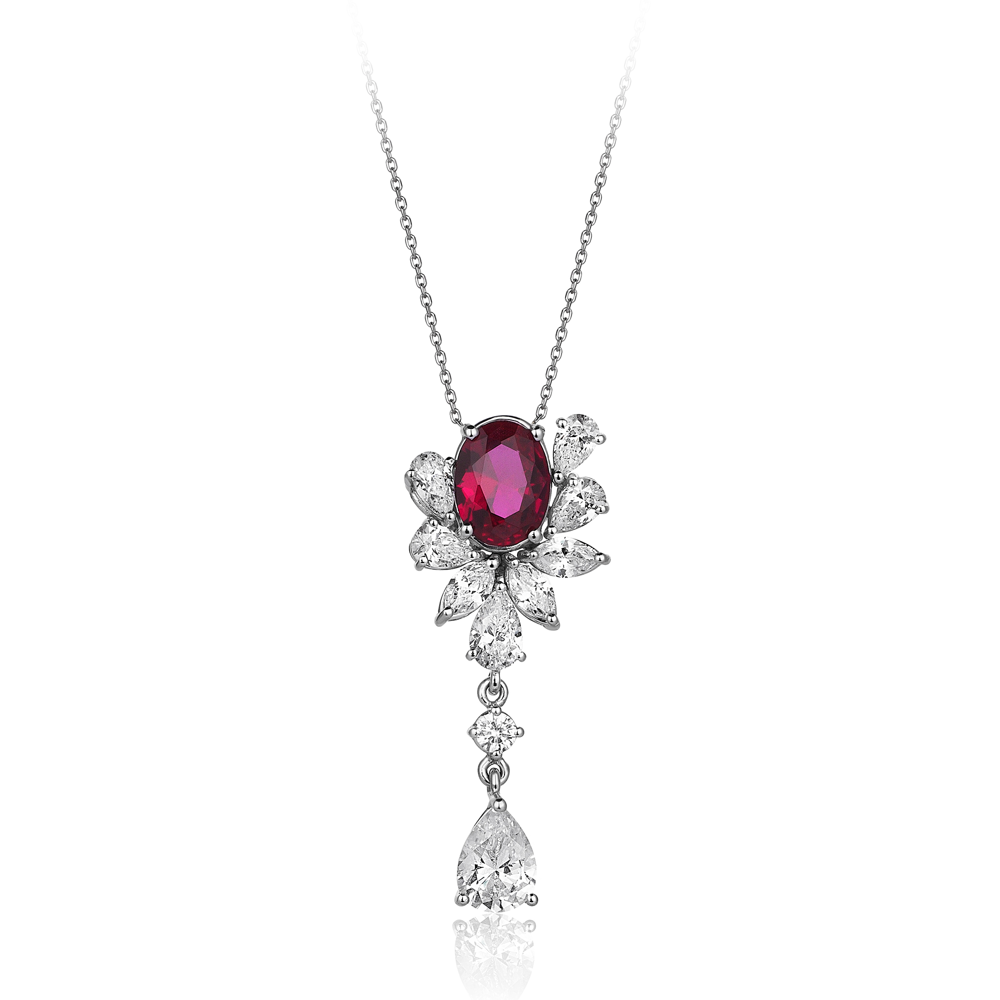 5 Carat Diamond Hybrid Gold Necklace