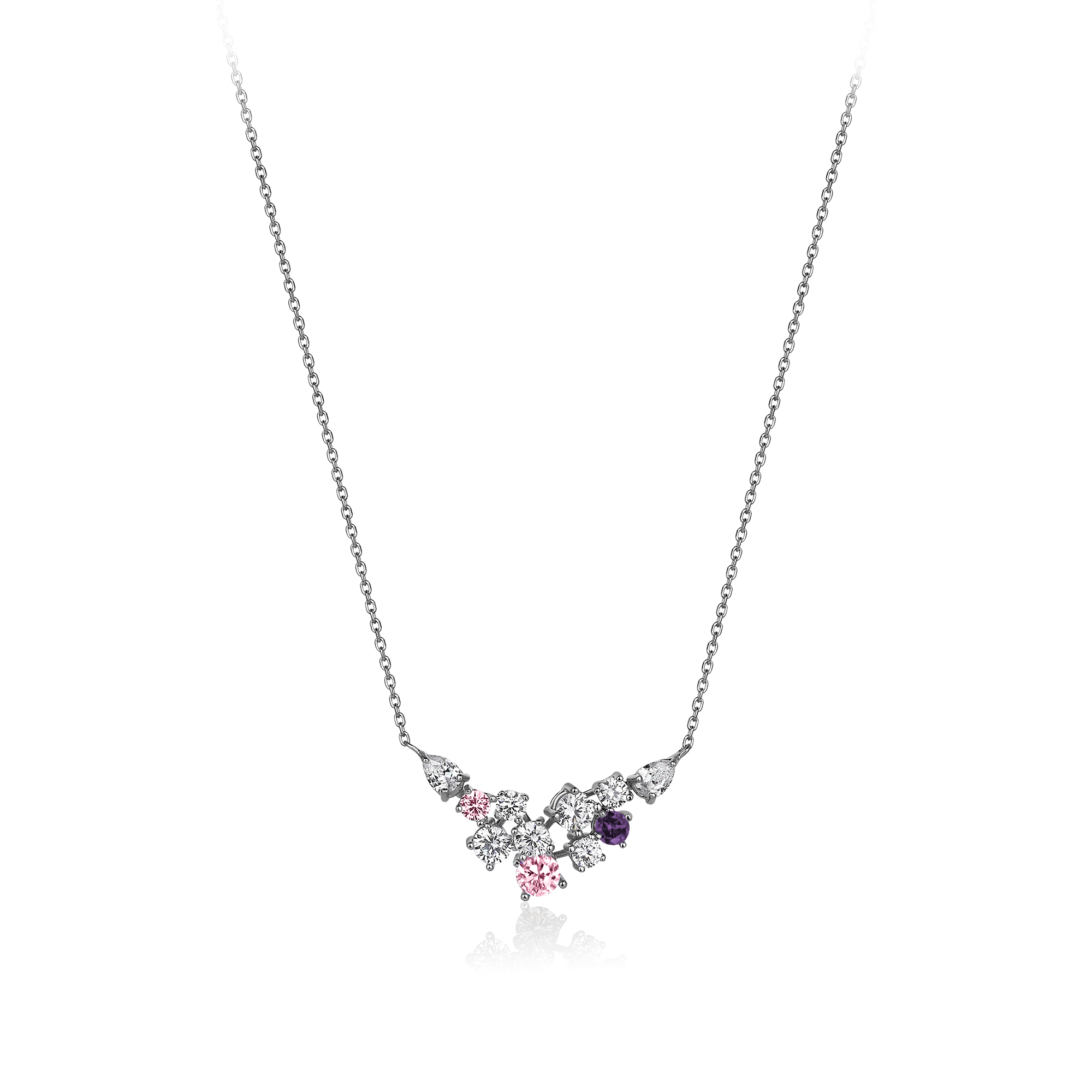 2 Carat Diamond Hybrid Gold Necklace