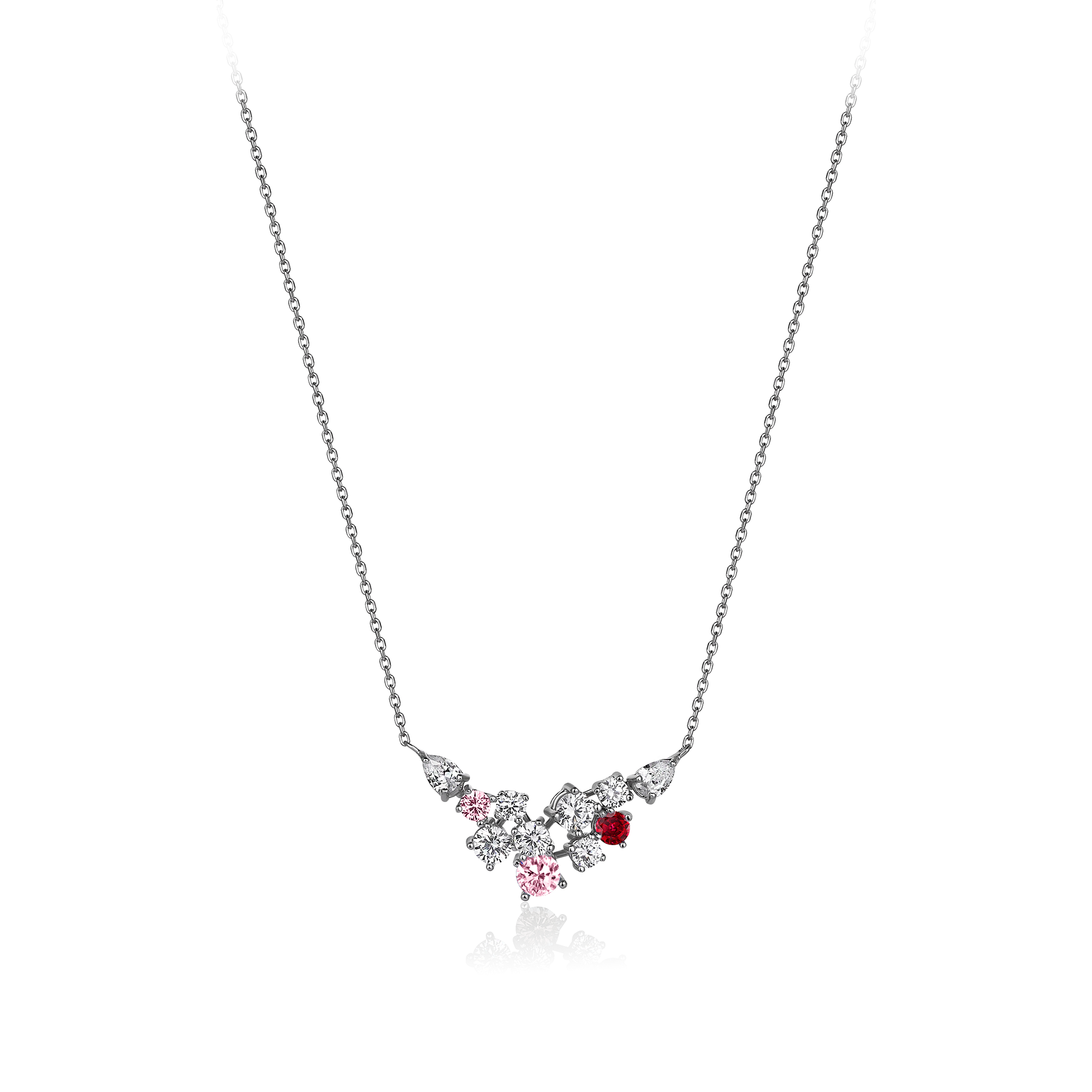 2 Carat Diamond Hybrid Gold Necklace
