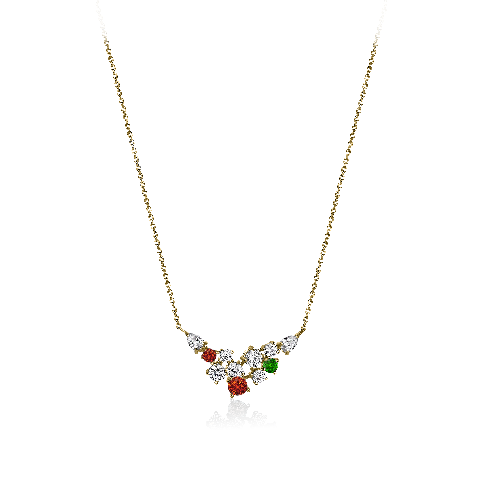 2 Carat Diamond Hybrid Gold Necklace