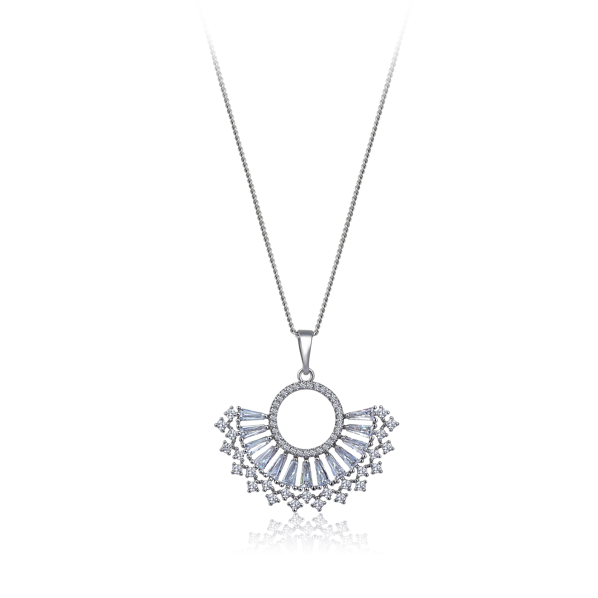 Lace Design Diamond Hybrid Gold Necklace SUPER OFFER PRICE