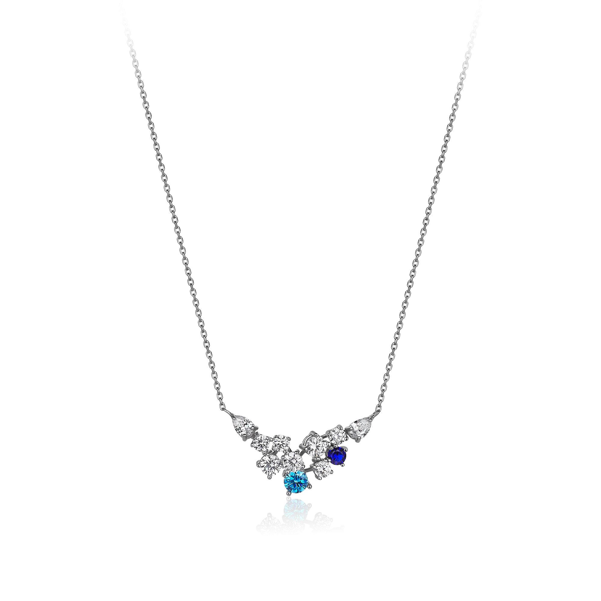 2 Carat Diamond Hybrid Gold Necklace